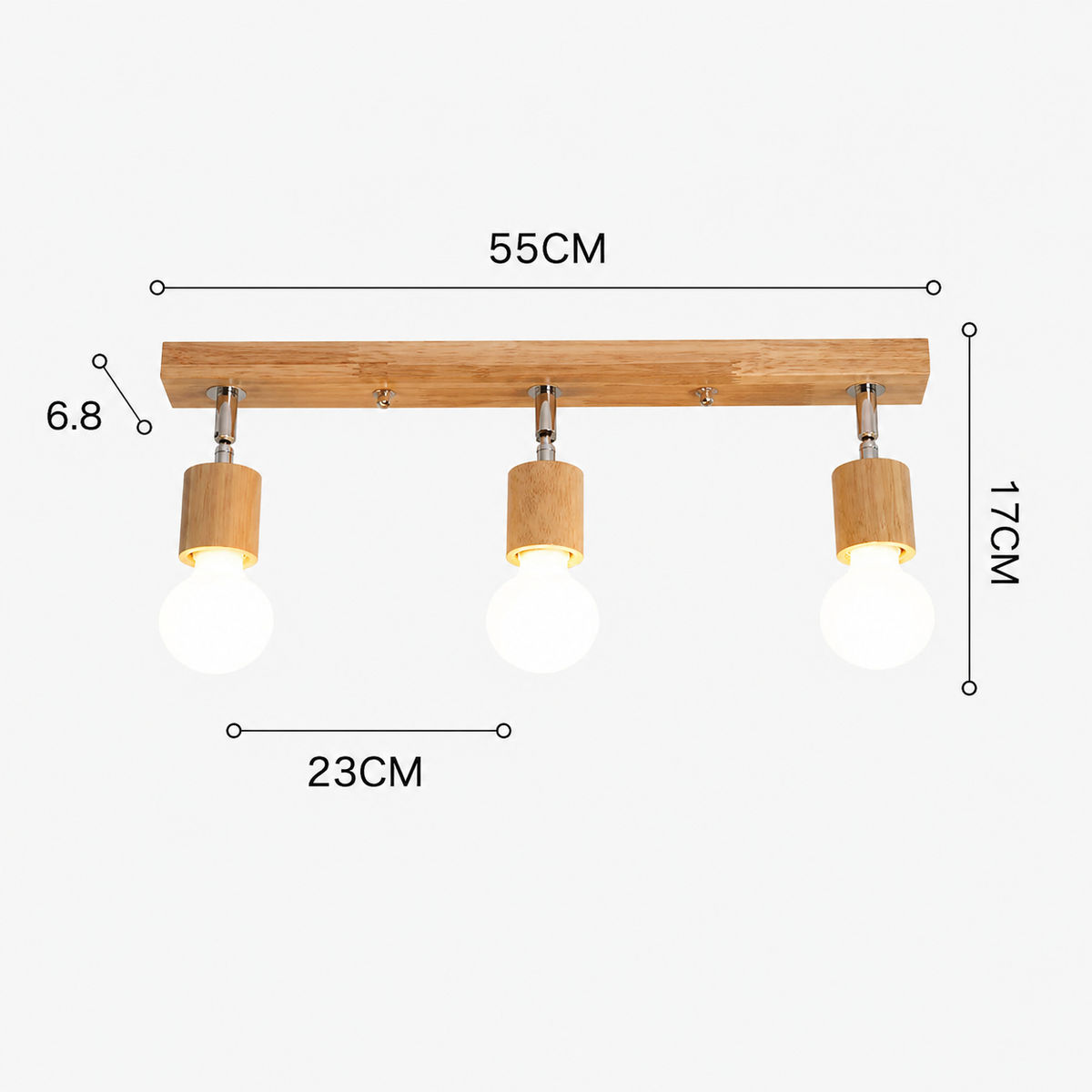 Nordic Wooden Rotating Ceiling Light Mara - Wall Lights | The Light Edition
