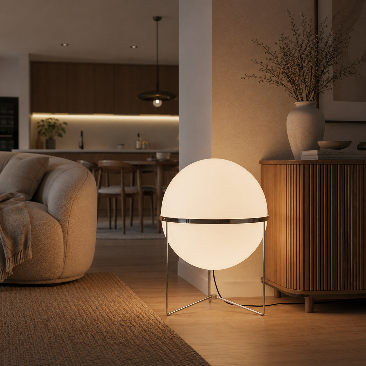 Elegant gulvlampe Korelle