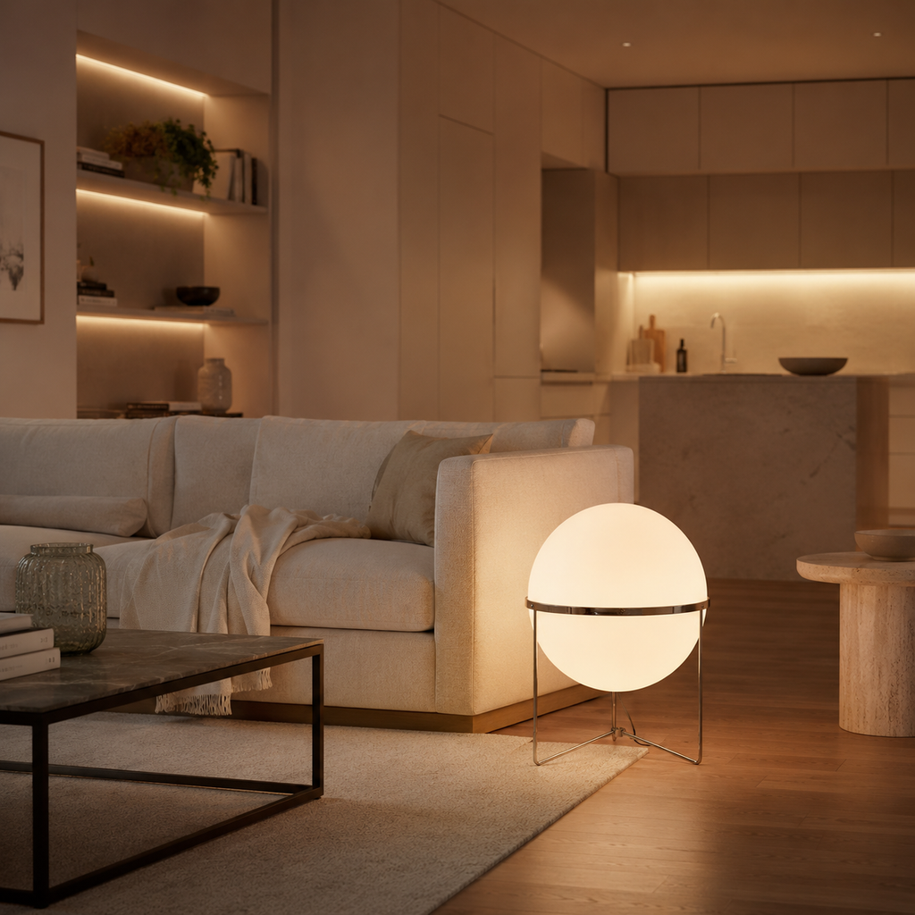 Elegant gulvlampe Korelle