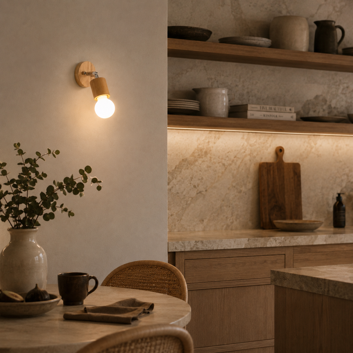 Nordic Wooden Rotating Ceiling Light Mara - Wall Lights | The Light Edition