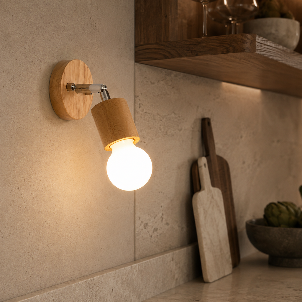 Nordic Wooden Rotating Ceiling Light Mara - Wall Lights | The Light Edition