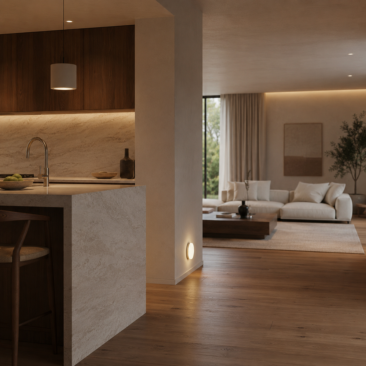 Round Motion Sensor Night Light Mirina - Wall Lights | The Light Edition