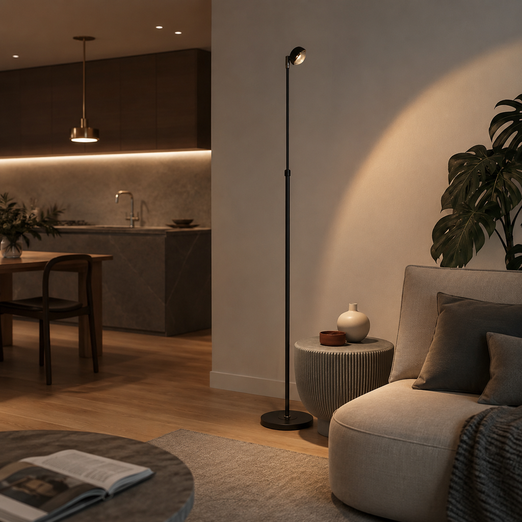 Slim Adjustable LED Floor Lamp Korel - Lamps | The Light Edition