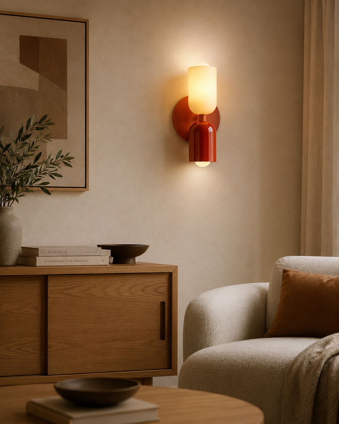 Lyserød genopladelig touch-bordlampe Koria