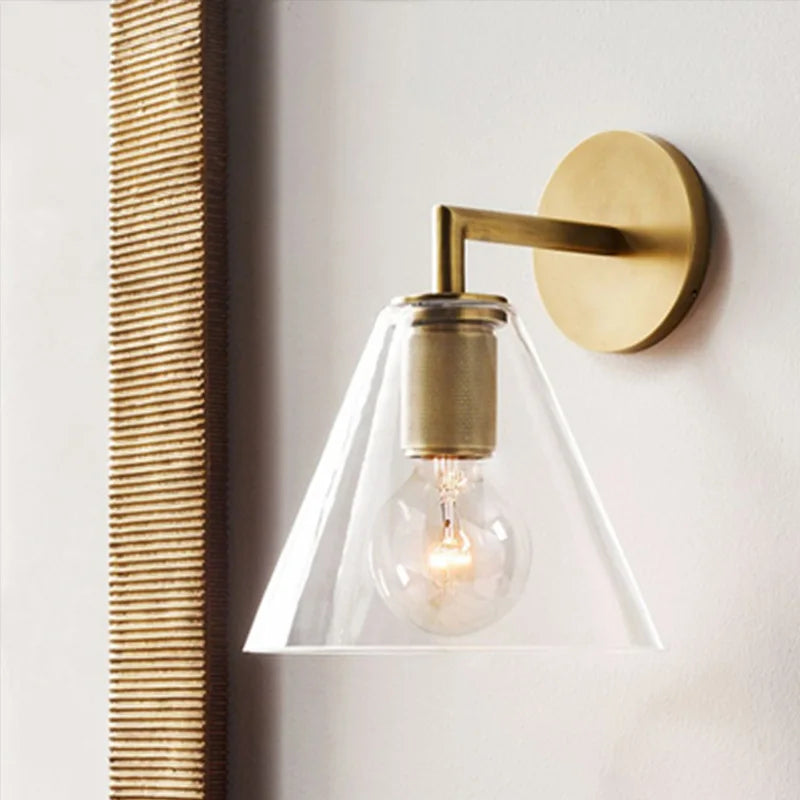 Brass Wall Light Brenna