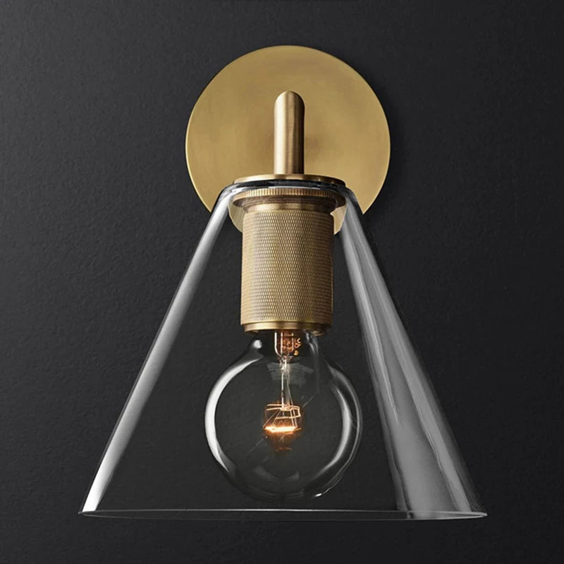 Brass Wall Light Brenna