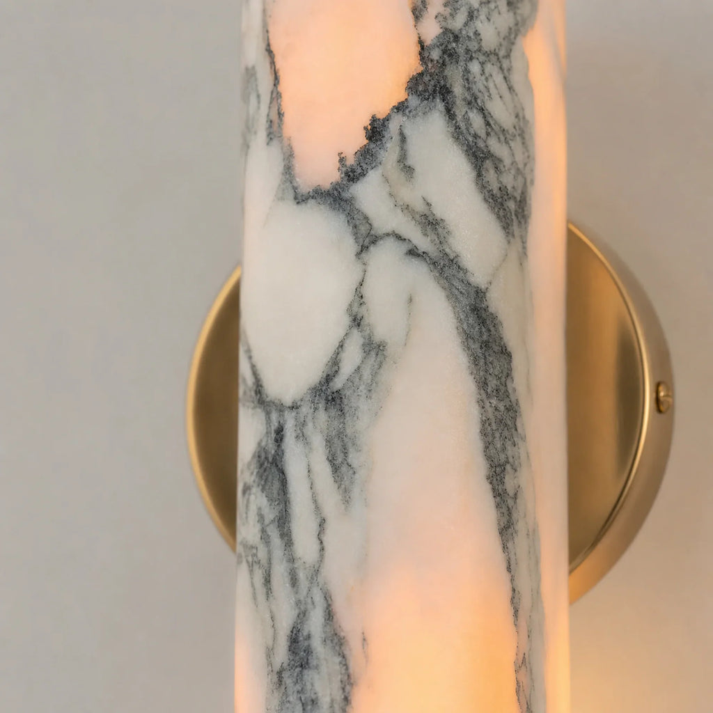 Marble Cylinder Wall Light Calira