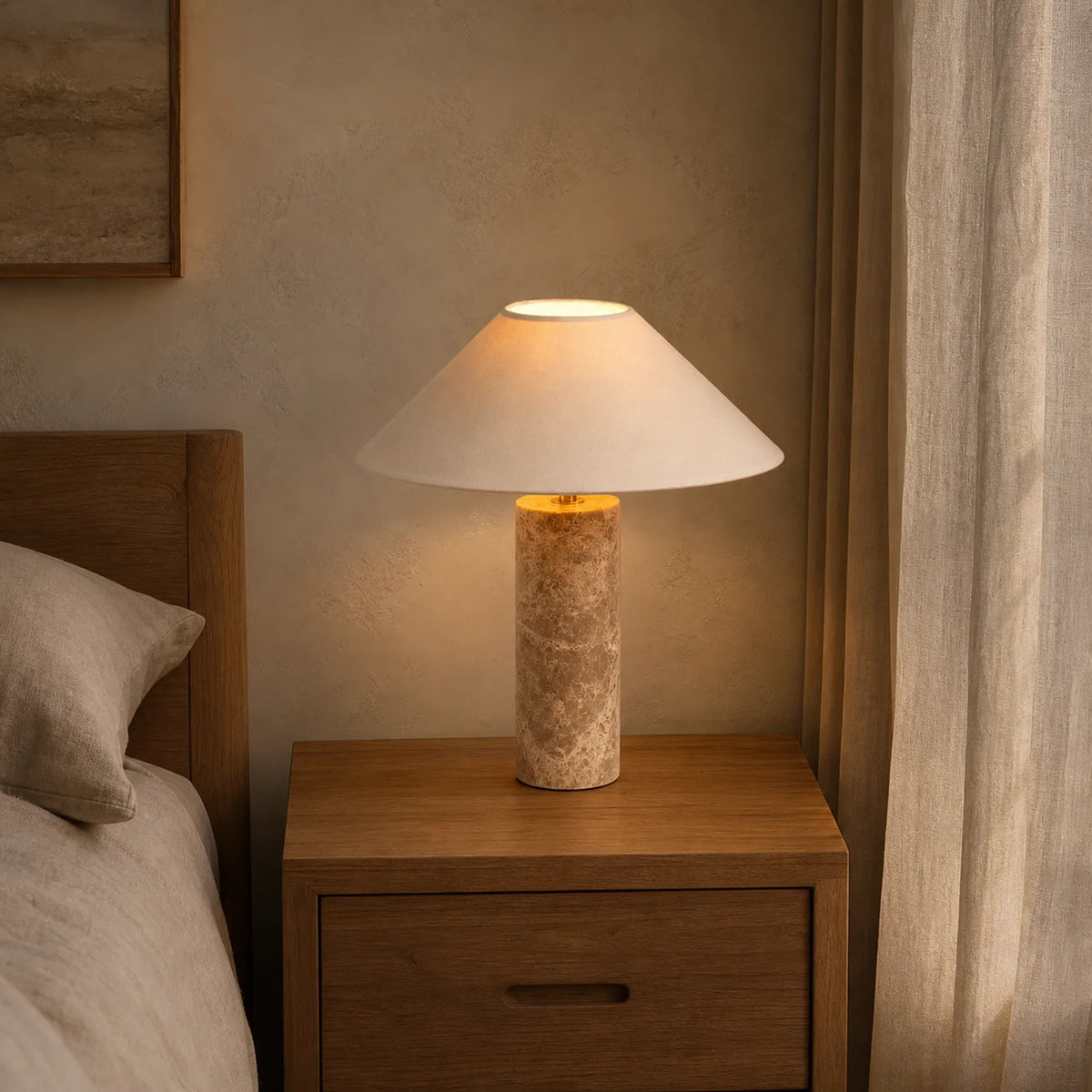 Marble Mushroom Table Lamp Amara