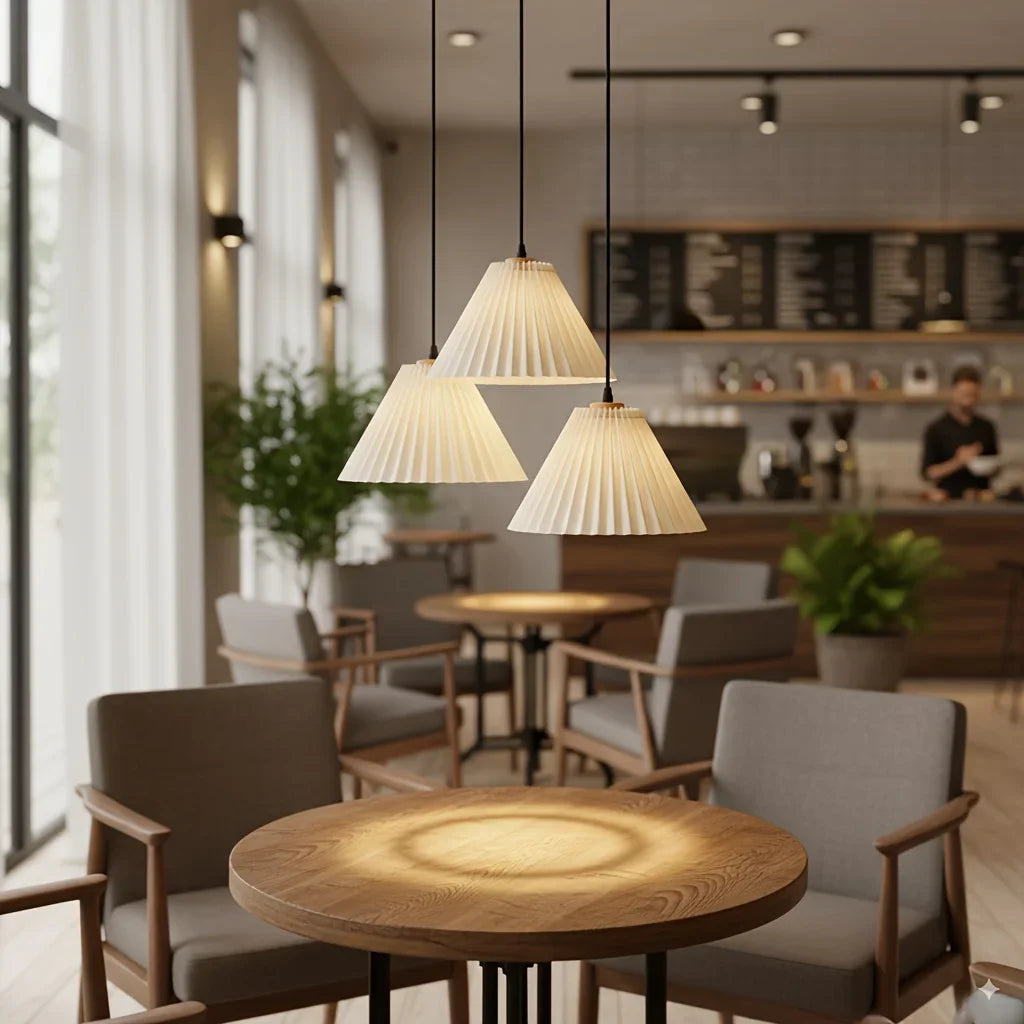 Pleated Pendant Light Plisena