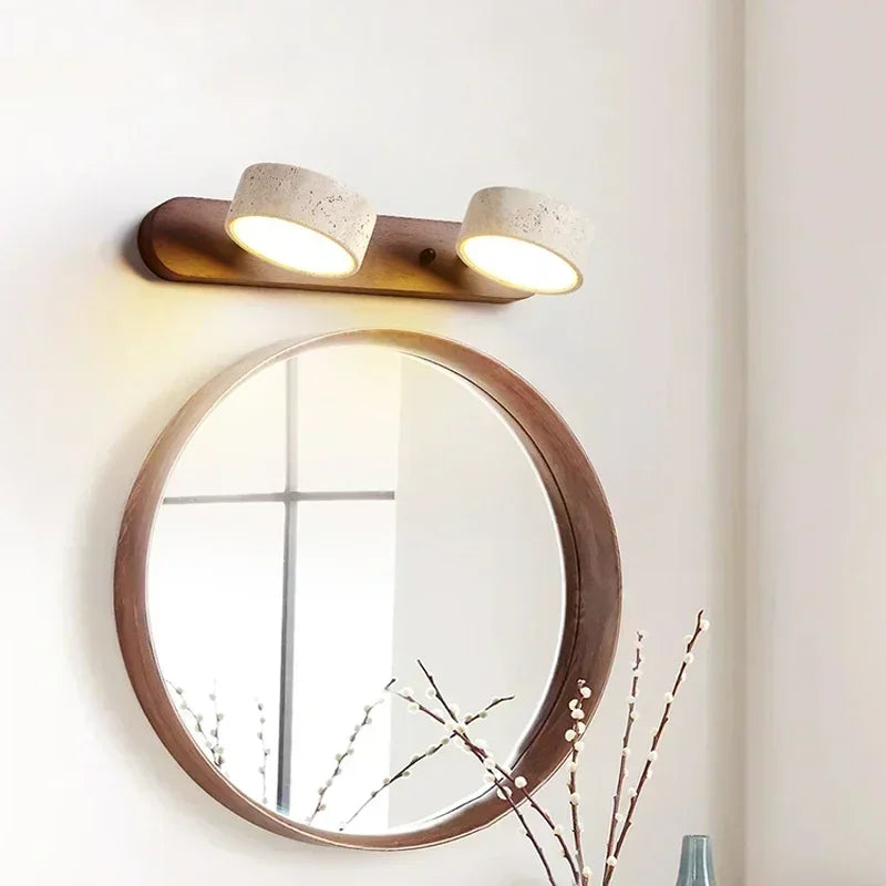 Nordic Wooden Double Head Wall Light Monina - Wall Lights | The Light Edition