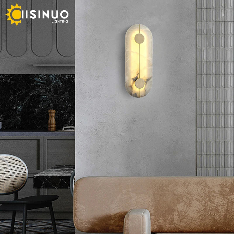 Marble Copper Wall Light Marvela