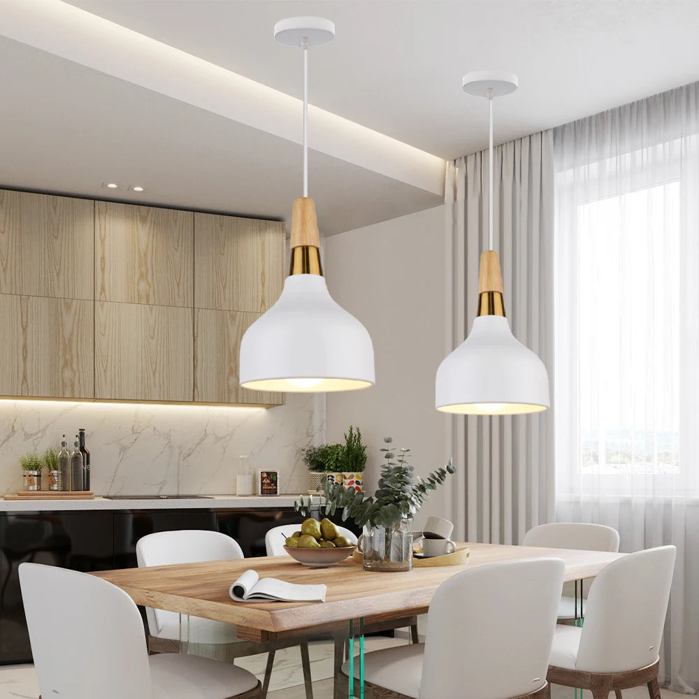 Oak Wood Pendant Light Okena