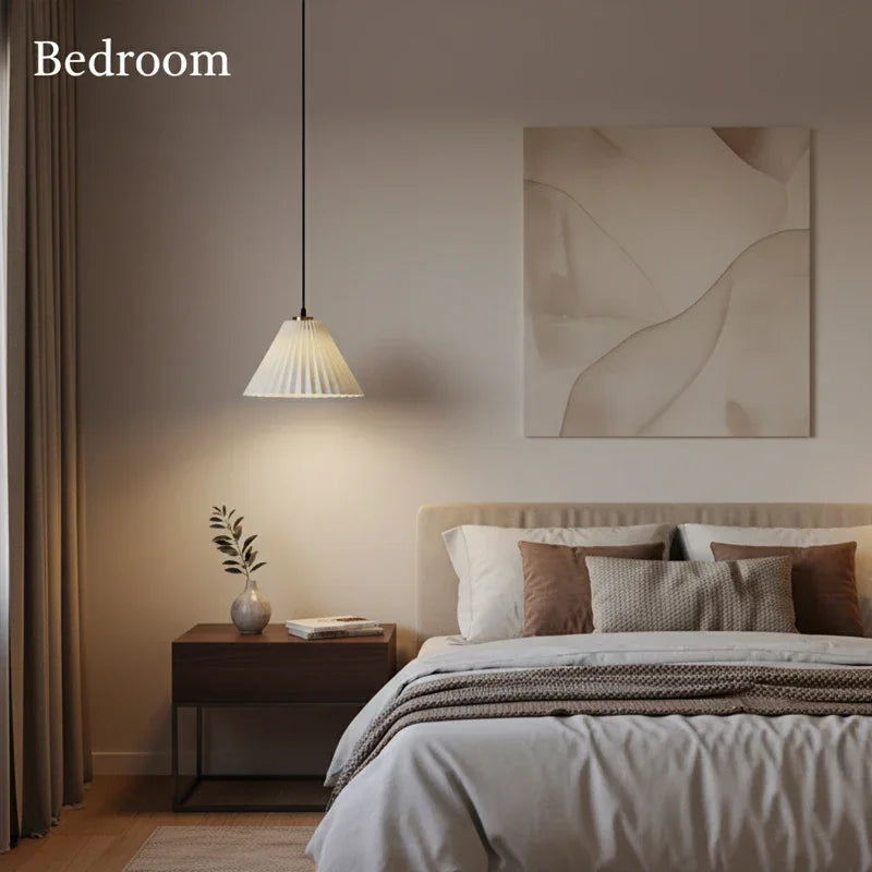 Pleated Pendant Light Plisena