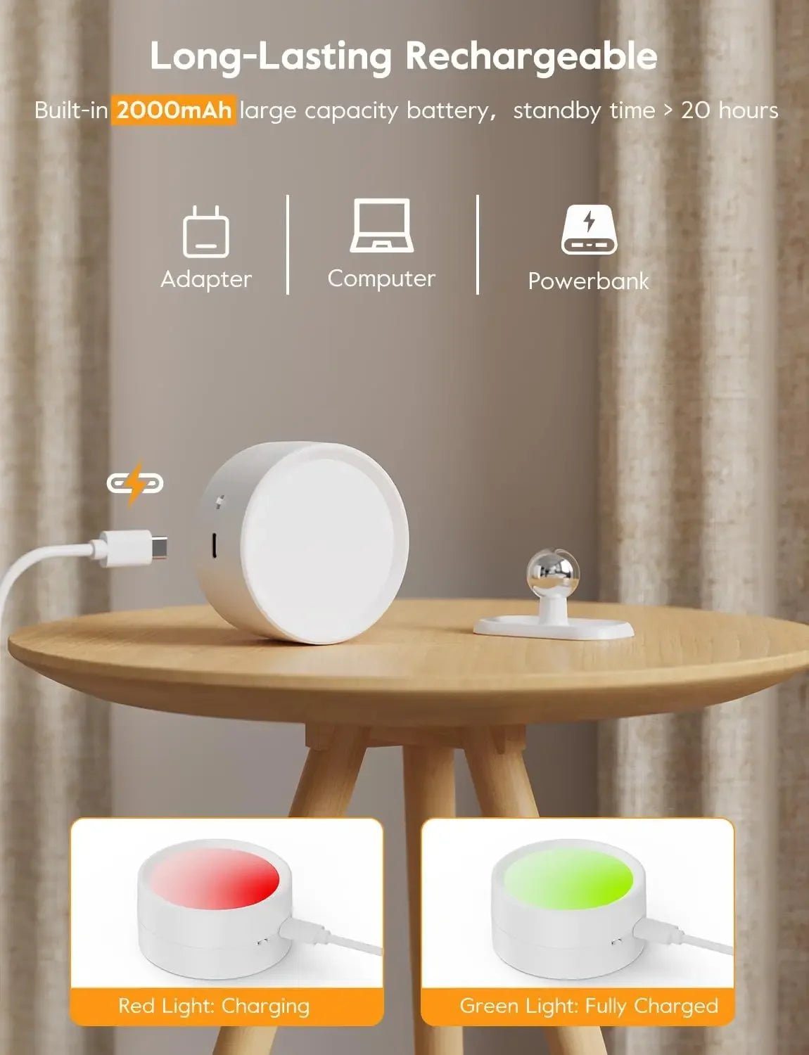 Rechargeable Wall Light Novira