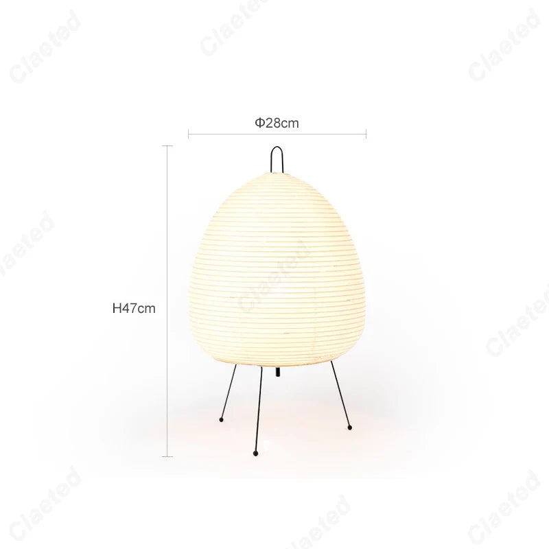 Japanese Rice Paper Tripod Table Lamp Veliva - Lamps | The Light Edition