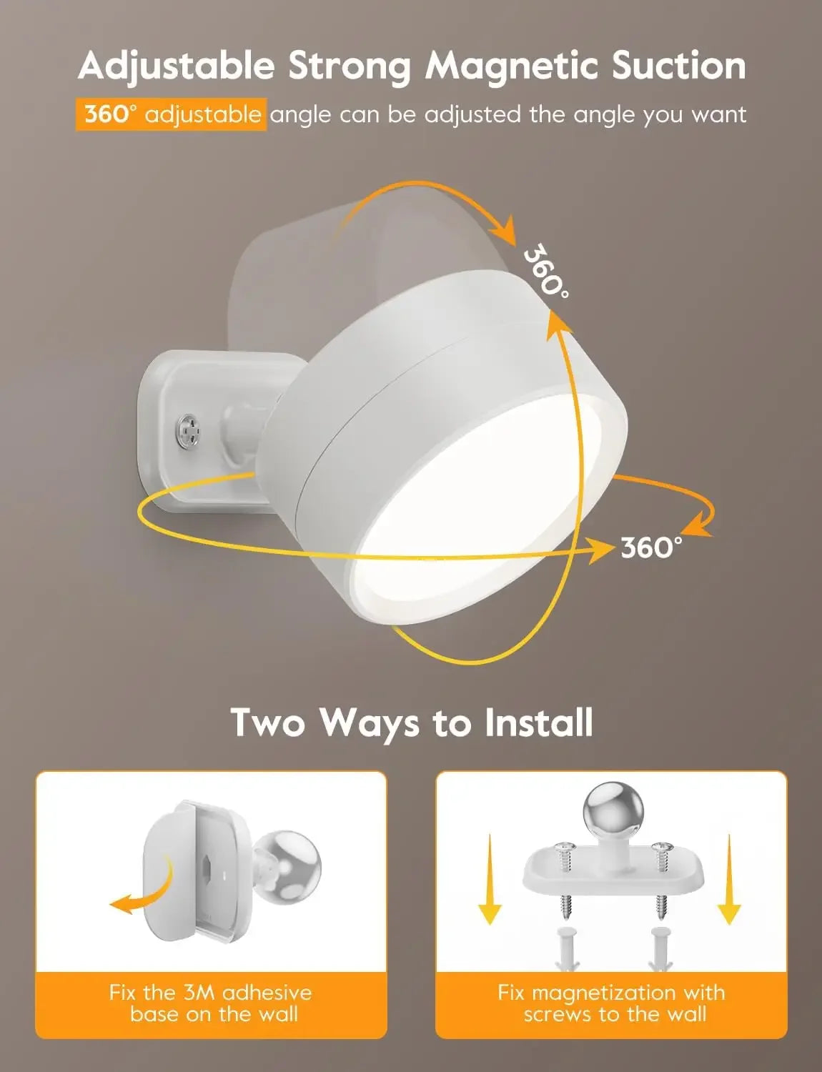 Rechargeable Wall Light Novira