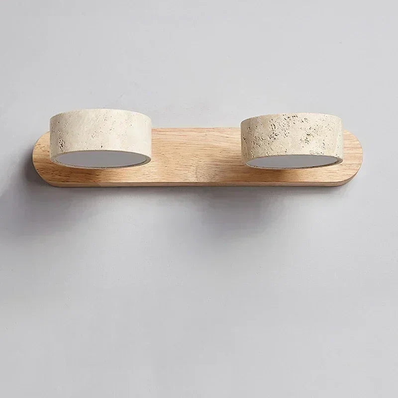 Nordic Wooden Double Head Wall Light Monina - Wall Lights | The Light Edition