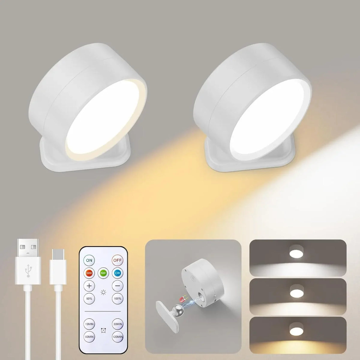 Rechargeable Wall Light Novira