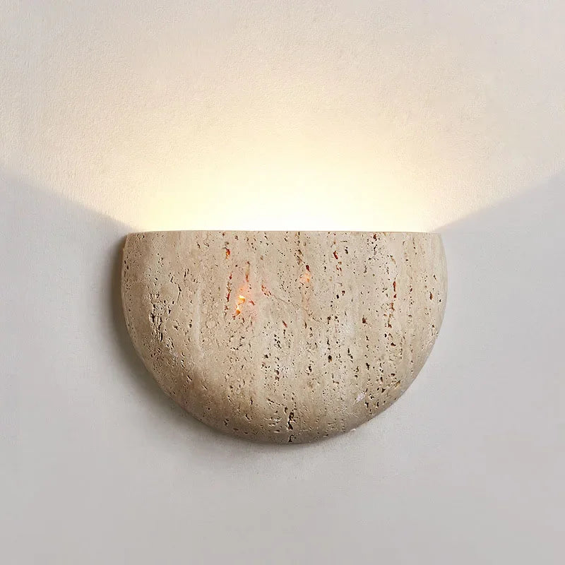 Travertine Half Moon Wall Light Talira - Wall Lights | The Light Edition