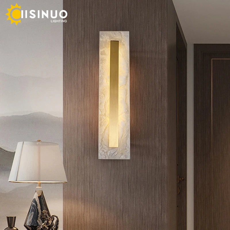 Marble Copper Wall Light Marvela