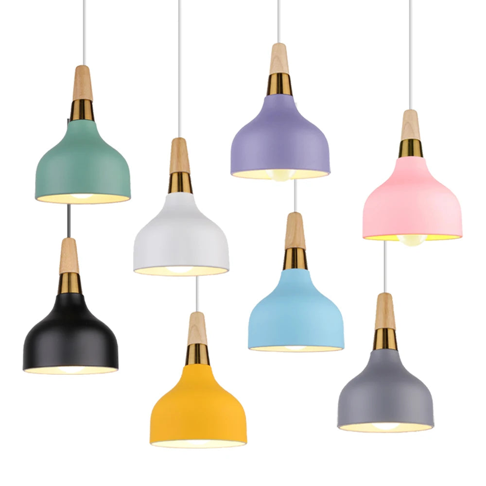 Oak Wood Pendant Light Okena
