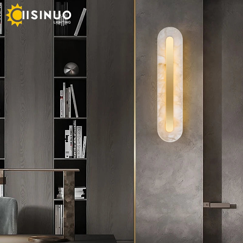 Marble Copper Wall Light Marvela