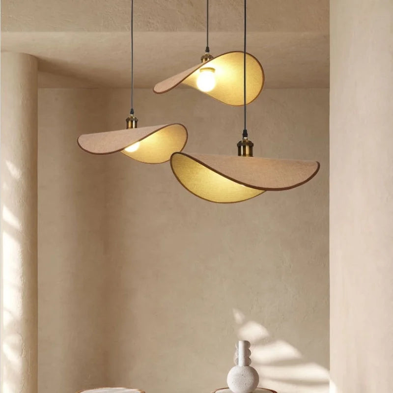 Pleated Fabric Pendant Light Balena