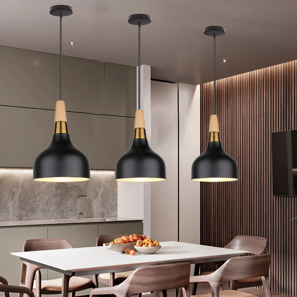 Oak Wood Pendant Light Okena