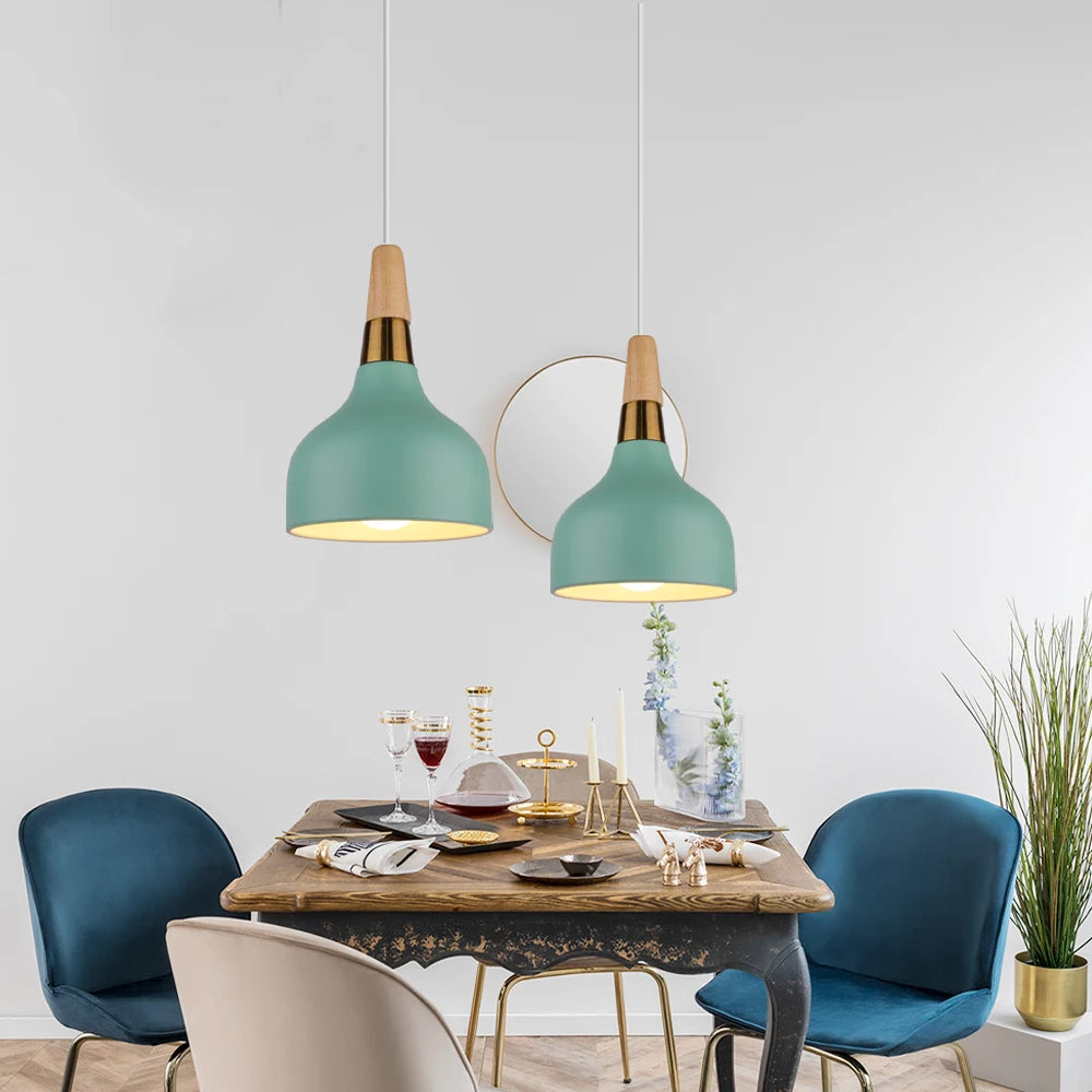 Oak Wood Pendant Light Okena