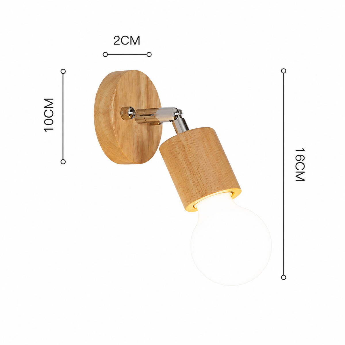 Nordic Wooden Rotating Ceiling Light Mara - Wall Lights | The Light Edition