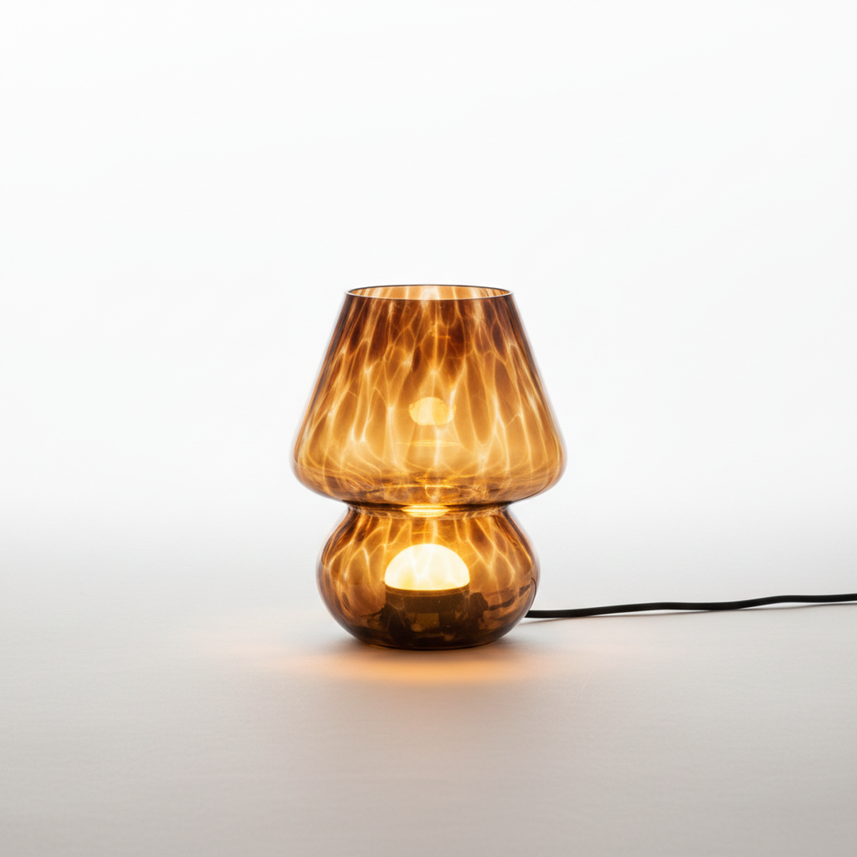 Amber Glass Mushroom Table Lamp Koriva - Lamps | The Light Edition