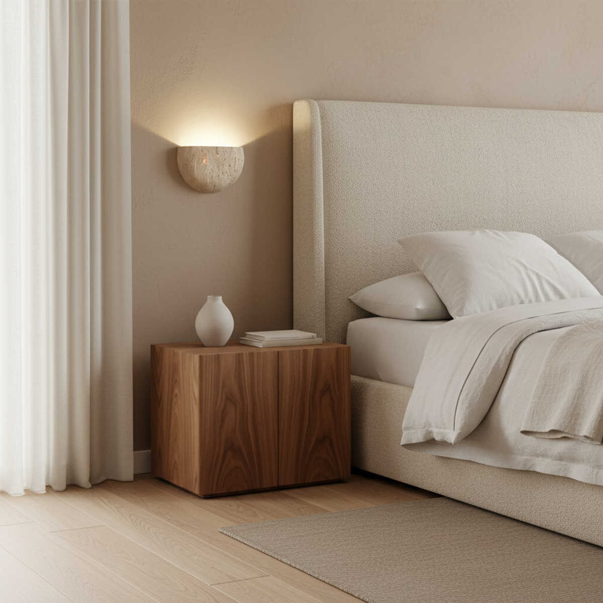 Travertine Half Moon Wall Light Talira - Wall Lights | The Light Edition