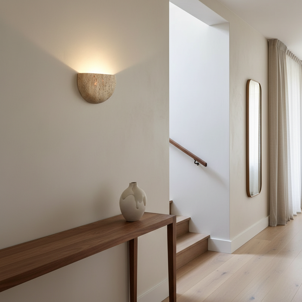 Travertine Half Moon Wall Light Talira - Wall Lights | The Light Edition