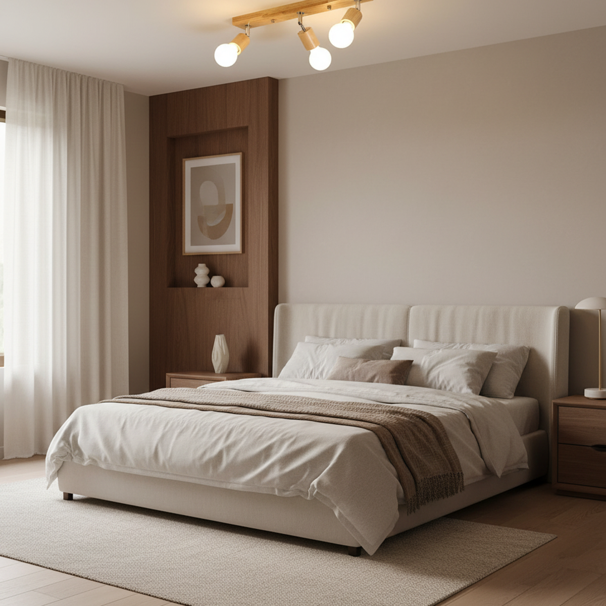 Nordic Wooden Rotating Ceiling Light Mara - Wall Lights | The Light Edition