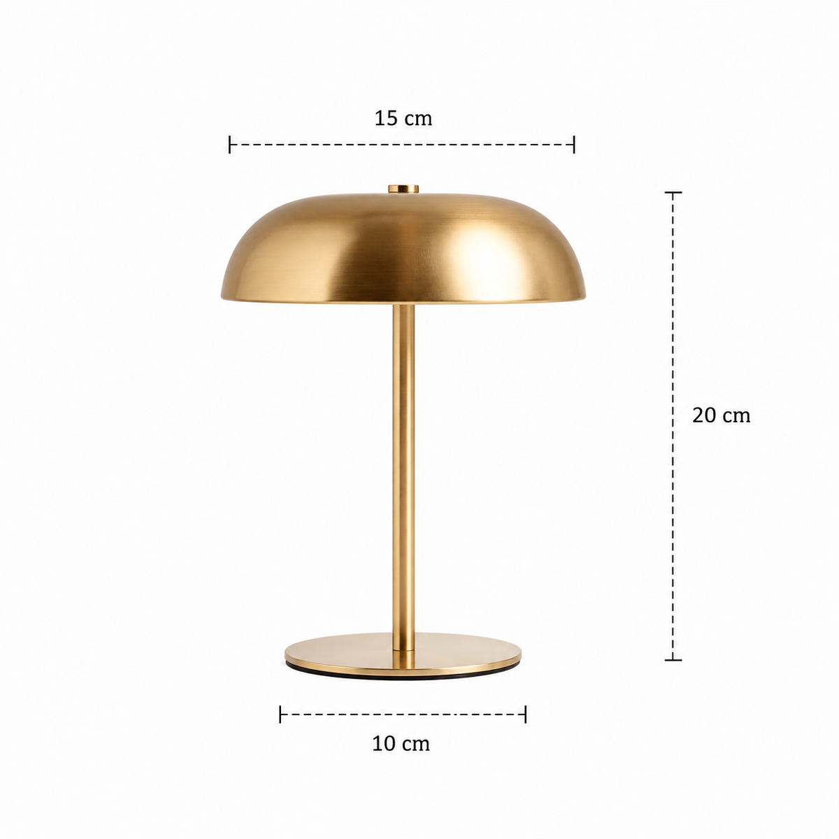 Rechargeable Metal Dome Table Lamp Celisa