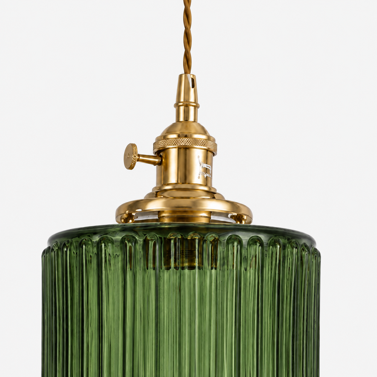 Ribbed Glass 3 Light Kitchen Island Pendant Light Verdena