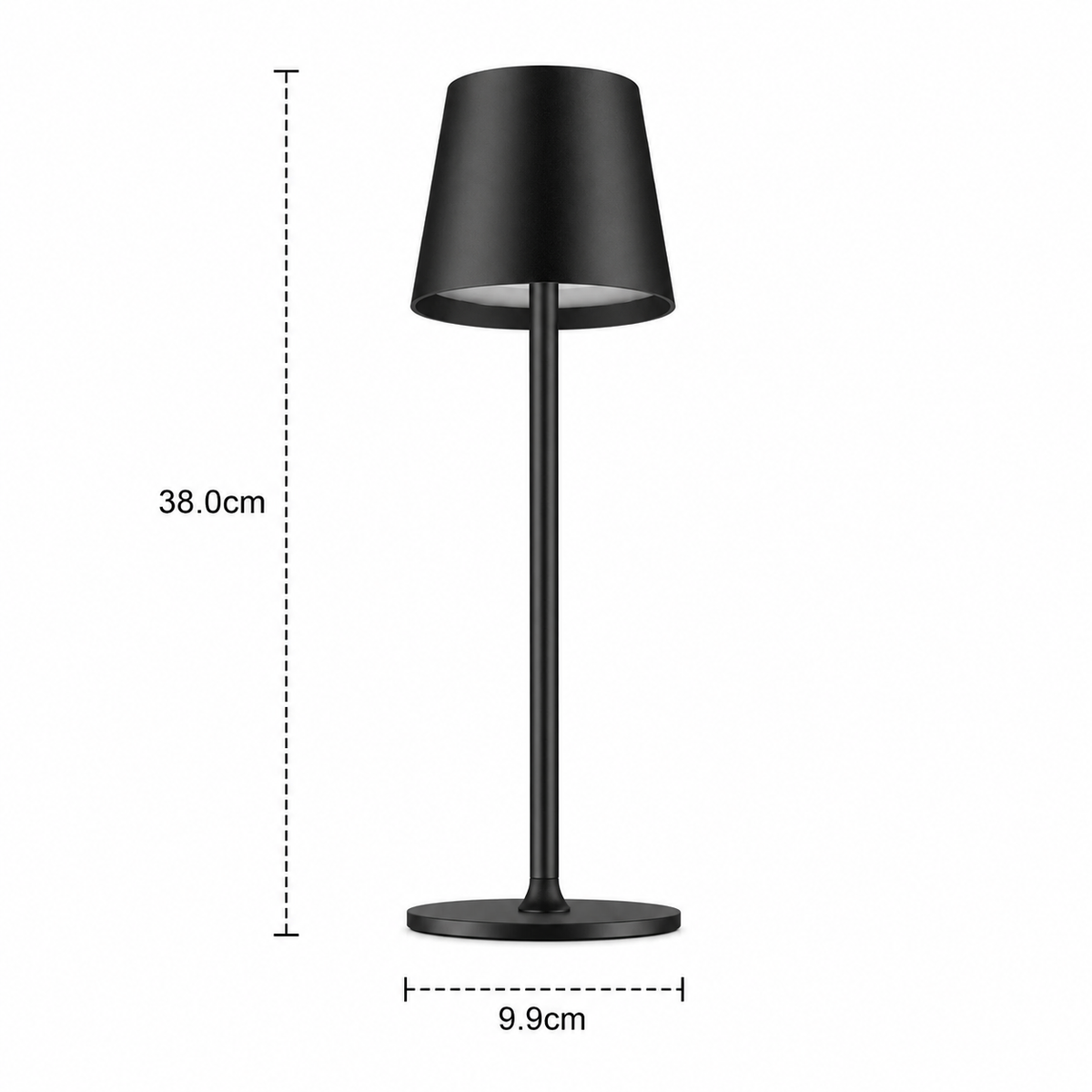 Rechargeable Slim Cone Table Lamp Doriva
