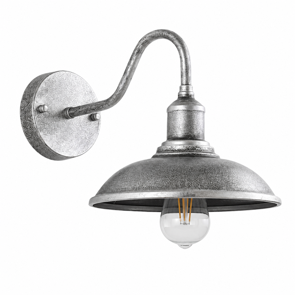 Industrial Gooseneck Outdoor Wall Light Torvina