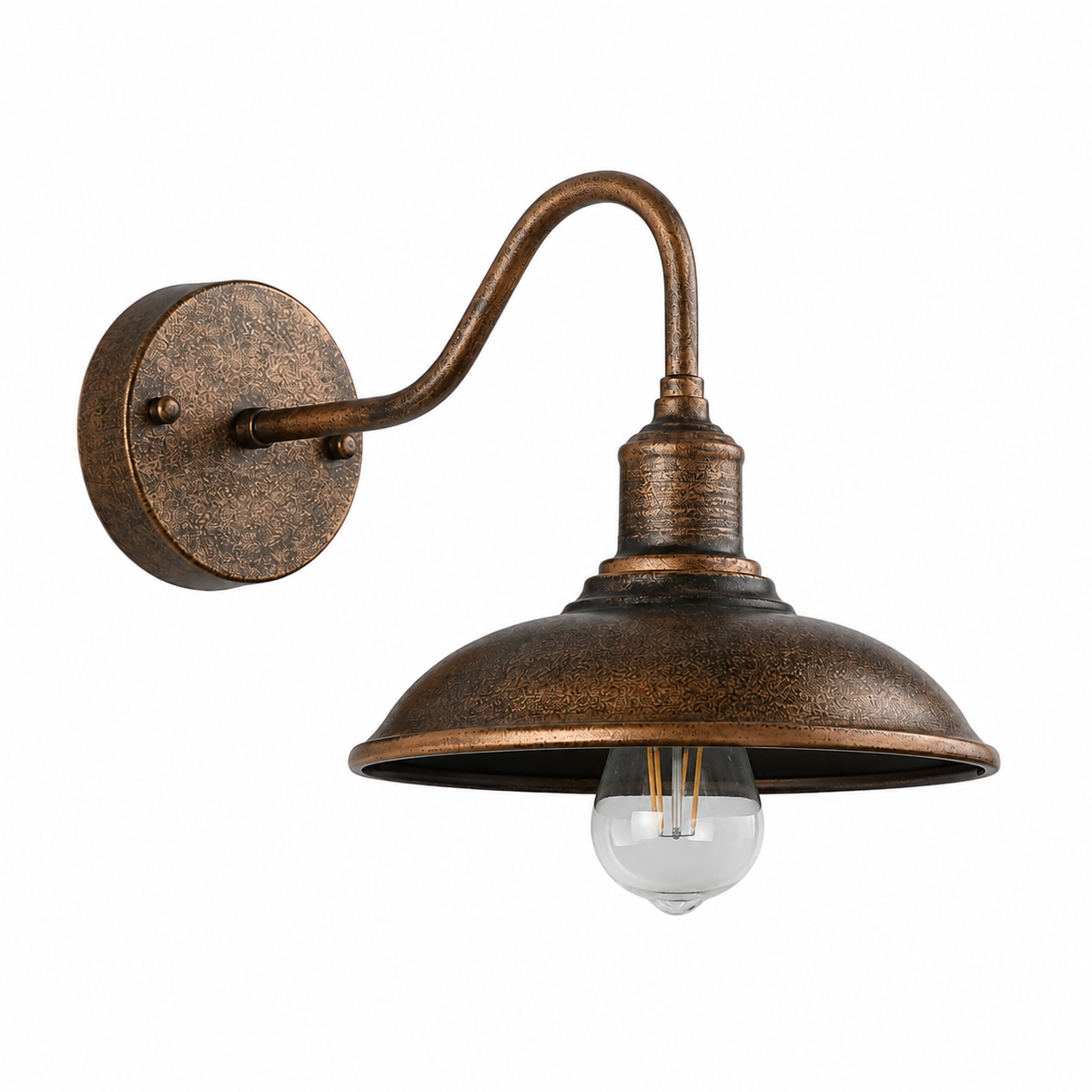 Industrial Gooseneck Outdoor Wall Light Torvina