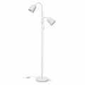 White Double Head Reading Floor Lamp Arlena