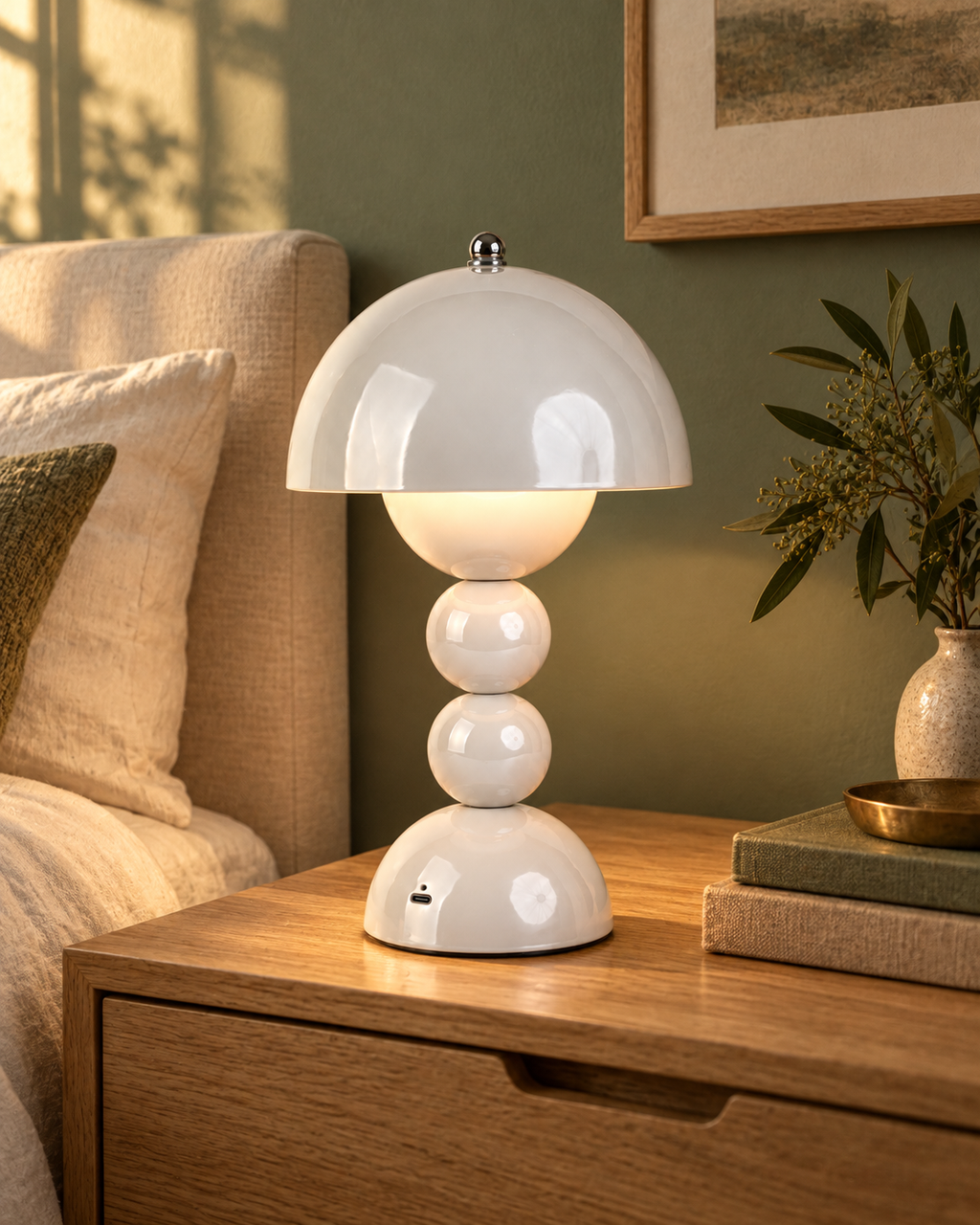 Rechargeable Mushroom Table Lamp Avenna