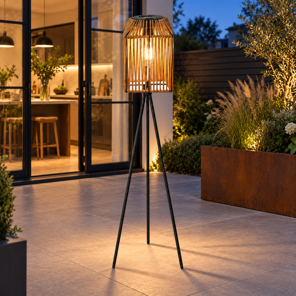 Trebenet gulvlampe Stelna