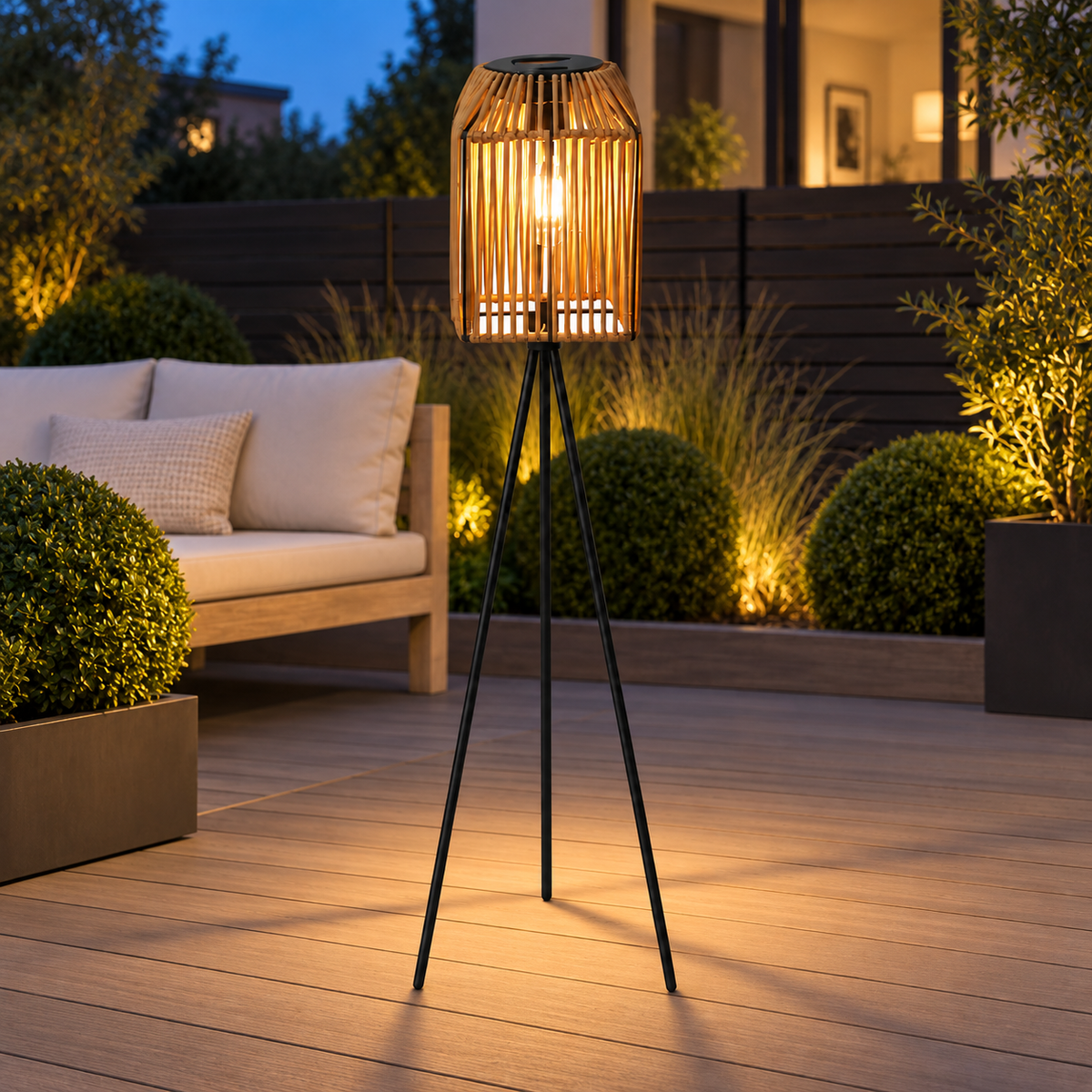 Trebenet gulvlampe Stelna