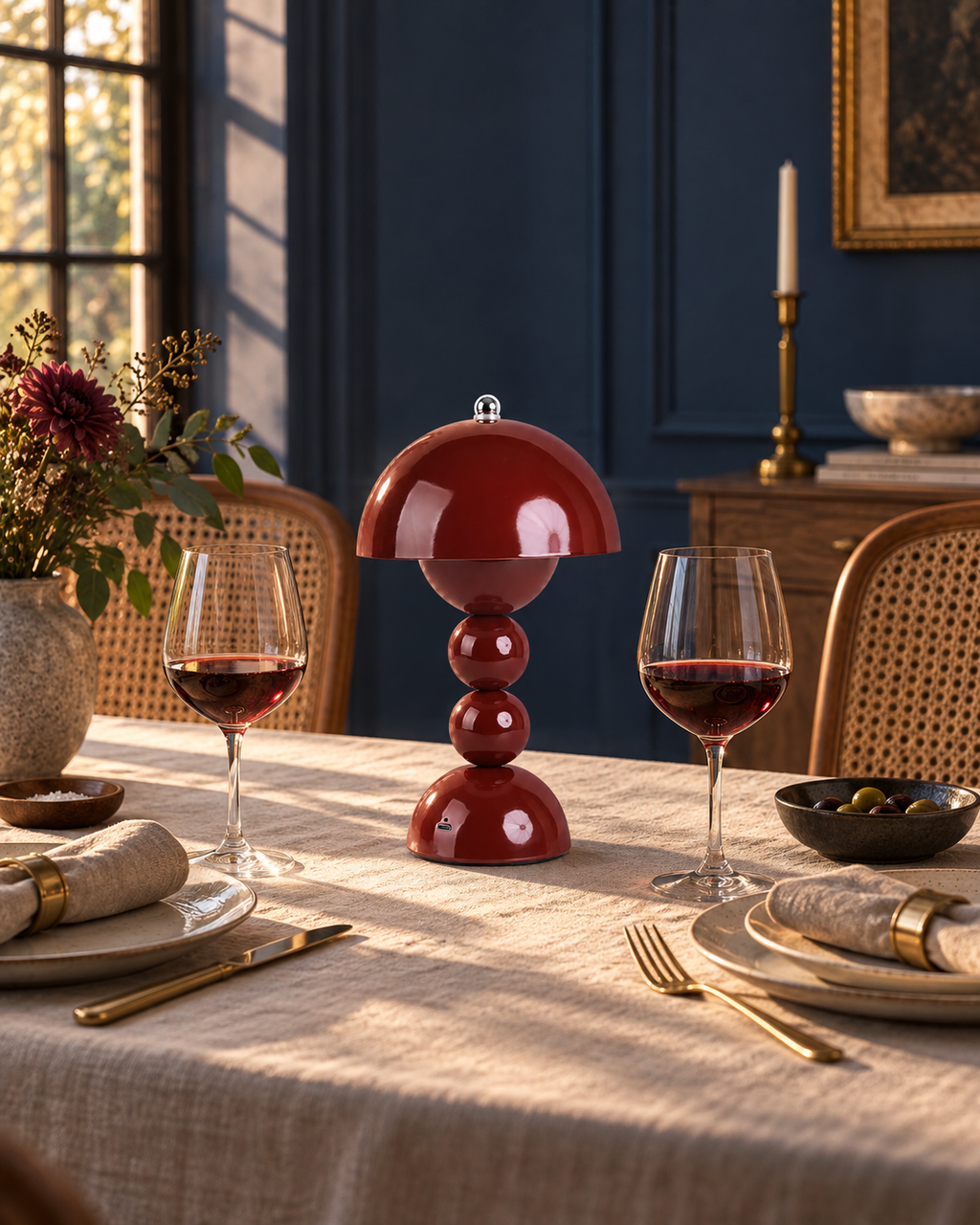Rechargeable Mushroom Table Lamp Avenna