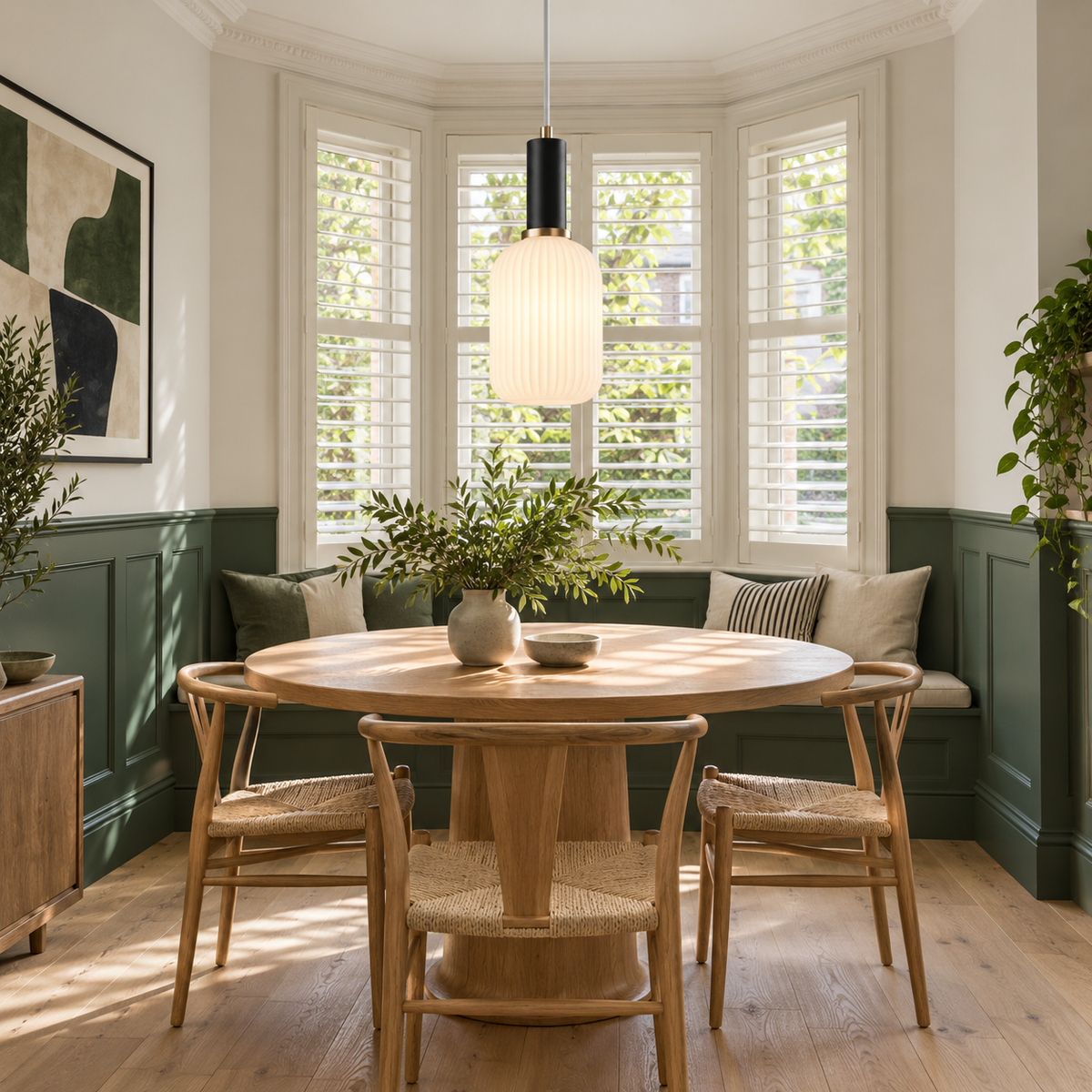 Loftlampe i opalglas og messing Opalia