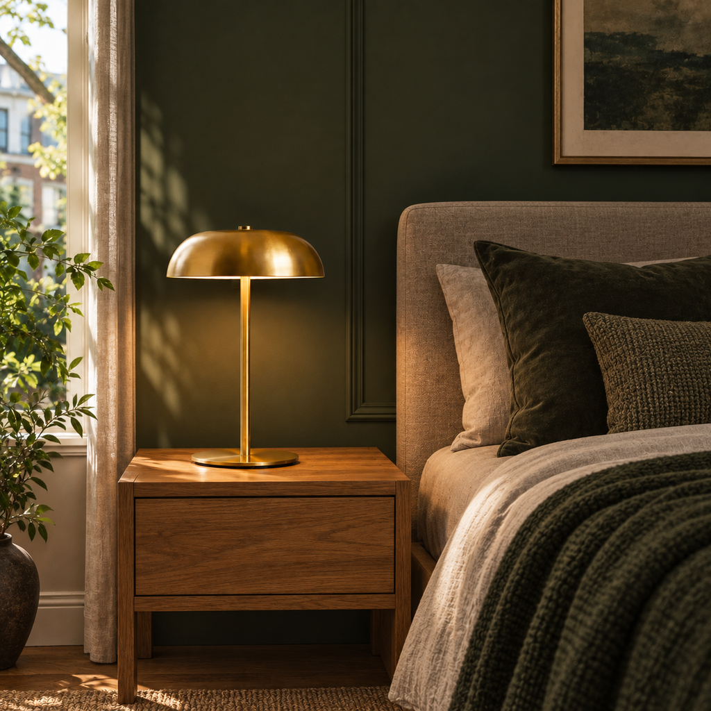 Rechargeable Metal Dome Table Lamp Celisa