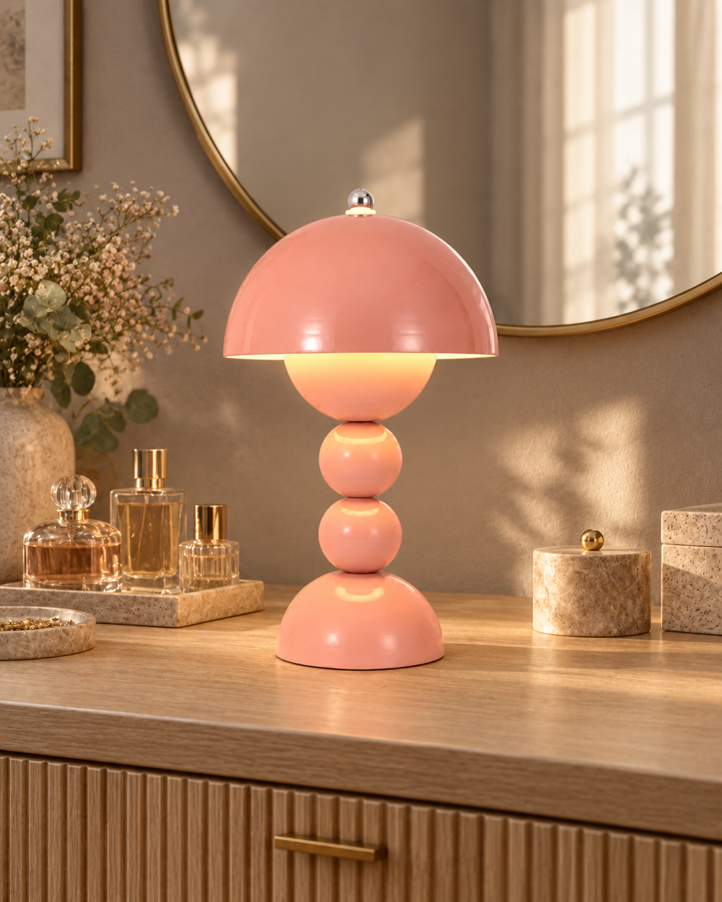Rechargeable Mushroom Table Lamp Avenna