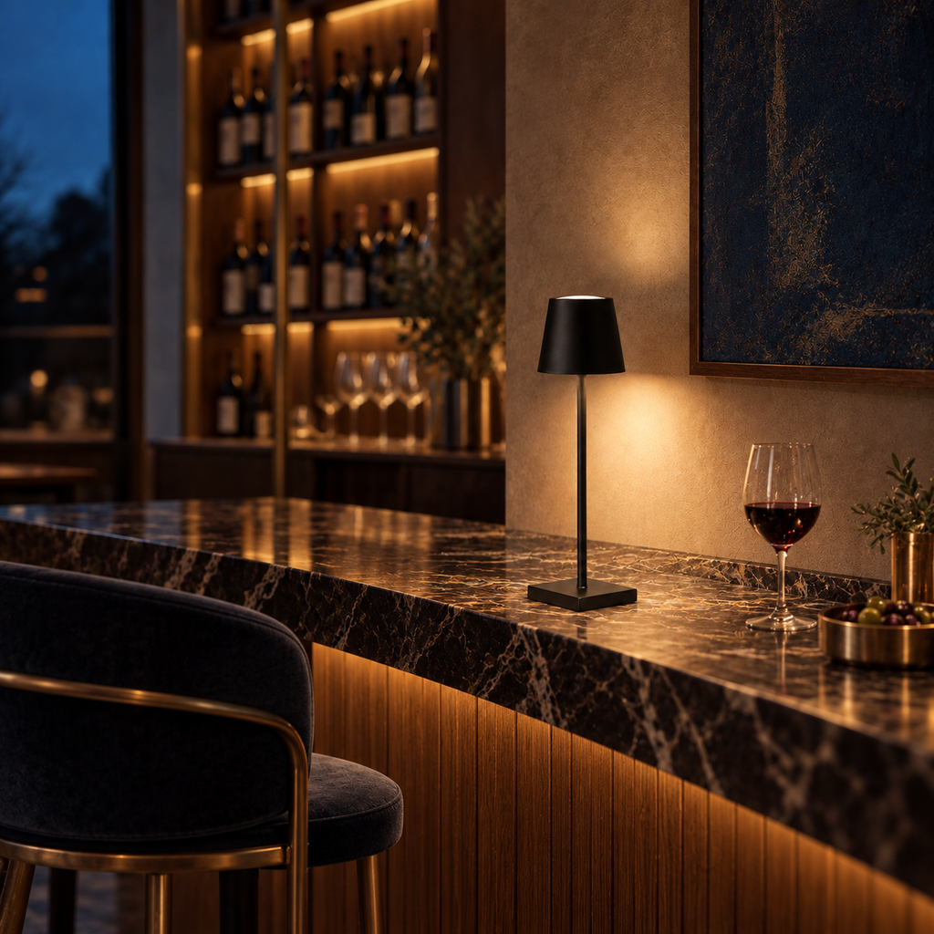 Rechargeable Slim Cone Table Lamp Doriva