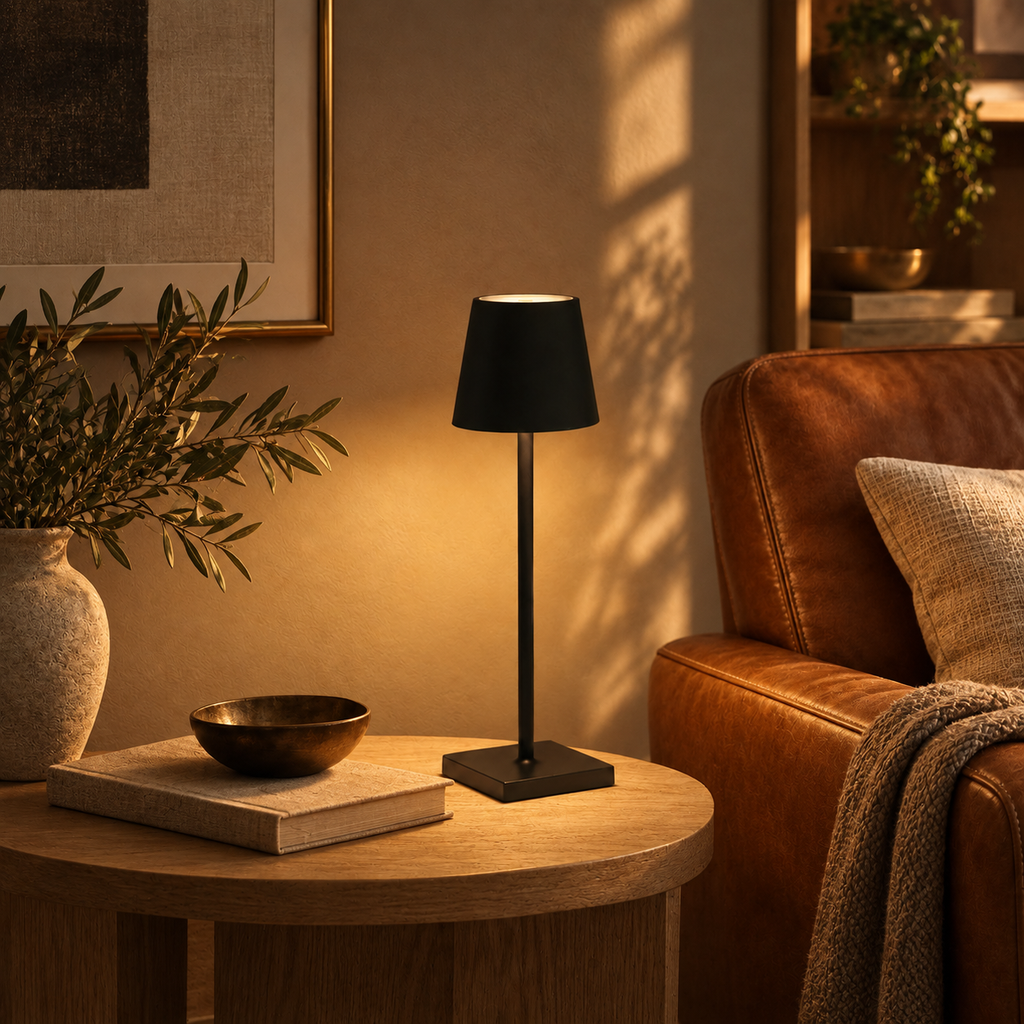 Rechargeable Slim Cone Table Lamp Doriva