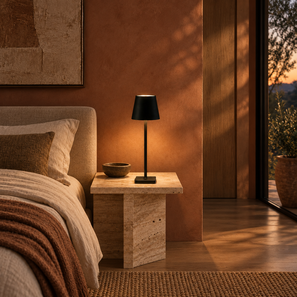 Rechargeable Slim Cone Table Lamp Doriva